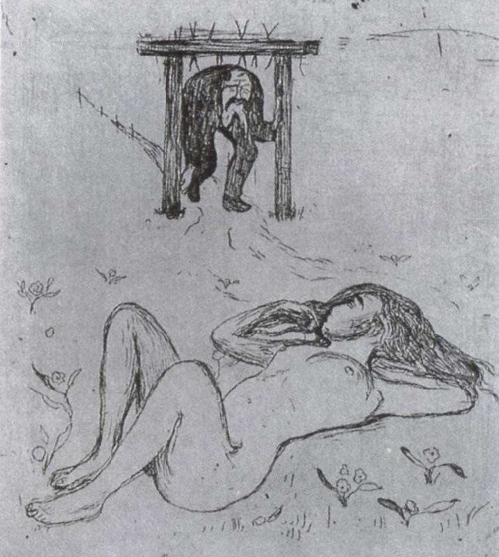 At the chain, Edvard Munch